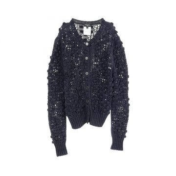 Chanel Cotton Cardigan Coco Mark Button