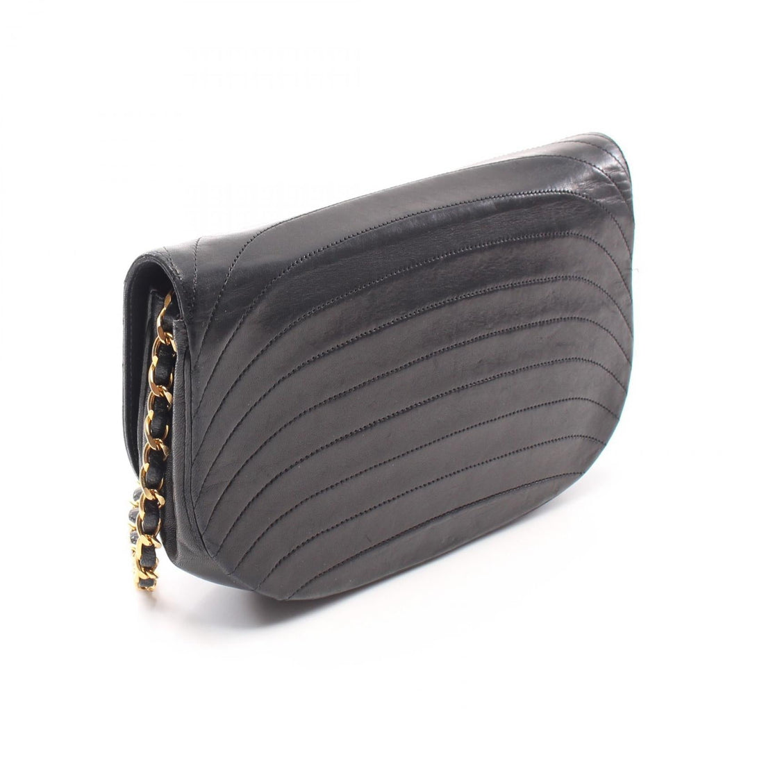 Chanel Half Moon Lambskin Shoulder Bag