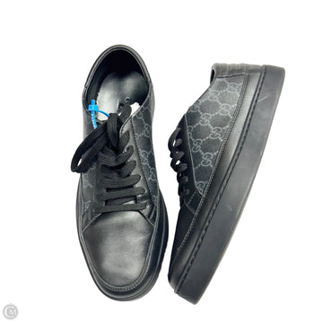 Shoes Luxury Designer By Gucci In Black, Size: 8