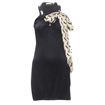 Gucci silk Riding Boot print scarf mini dress