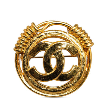Chanel  Coco Mark Brooch Gold Plated