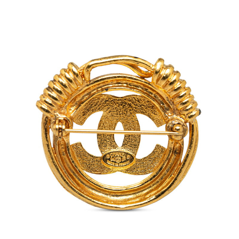 Chanel  Coco Mark Brooch Gold Plated