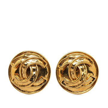 Chanel  Coco Mark Earrings Gold