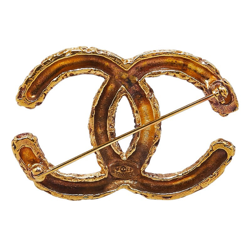Chanel  Coco Mark Brooch Gold Plated