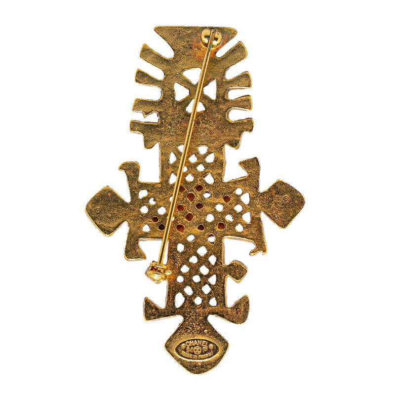 Chanel  Coco Mark Brooch Gold Plated