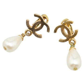 Chanel  Teardrop Swing Earrings Gold