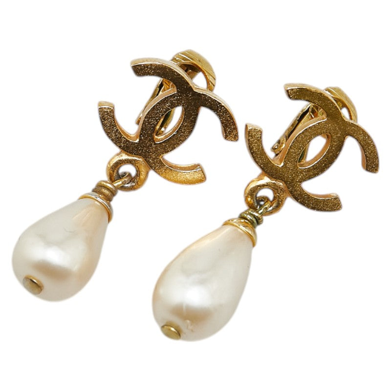 Chanel  Teardrop Swing Earrings Gold
