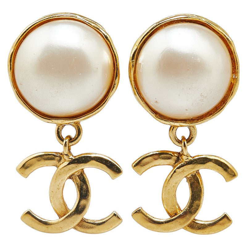 Chanel  Coco Mark Swing Earrings Gold