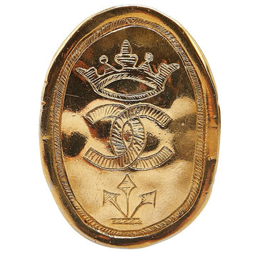 Chanel Coco no mark Crown Motif Brooch Gold