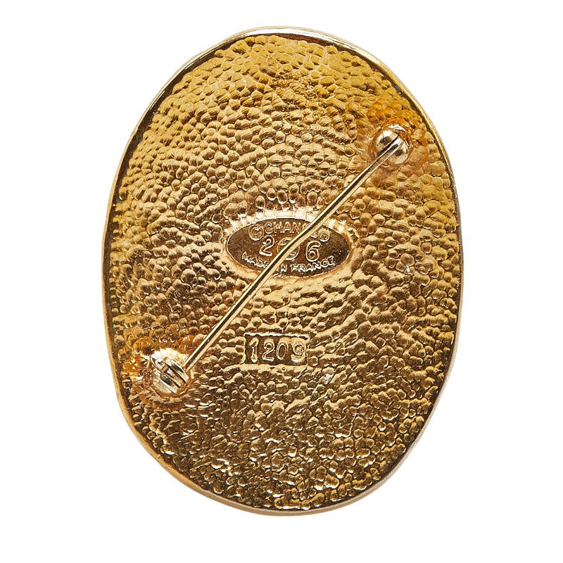 Chanel Coco no mark Crown Motif Brooch Gold