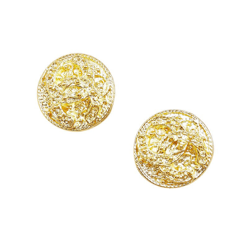 Chanel  Coco no mark Round Earrings