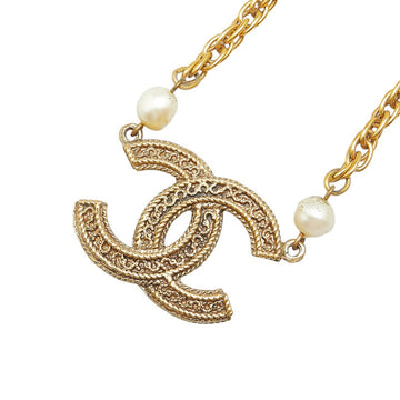 Chanel Coco no mark Faux Pearl Chain Necklace