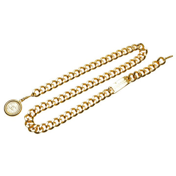 Chanel Coco no mark Medal Chain Belt Gold