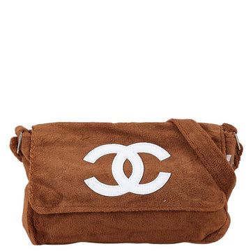 Chanel Coco no mark Shoulder Bag Brown