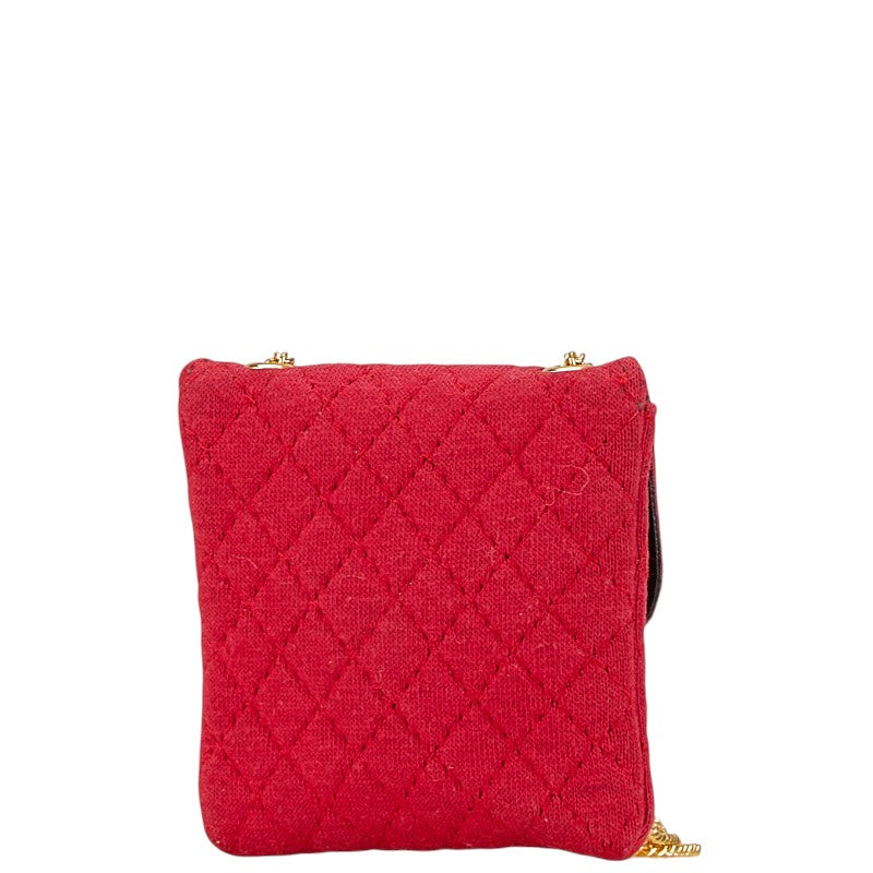Chanel Matelasse Mini Chain Shoulder Bag Red