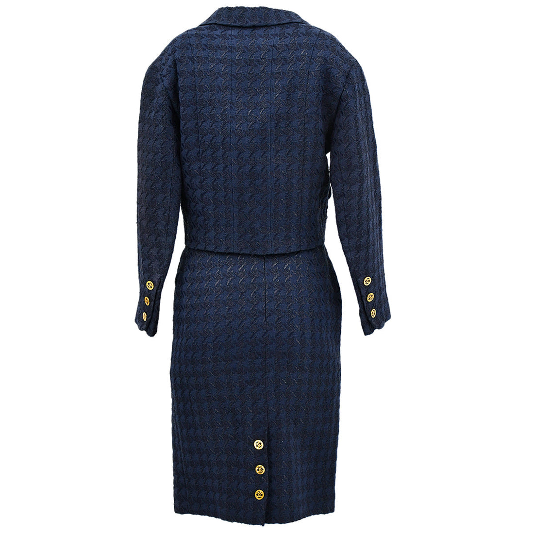 Chanel Skirt Navy 93P #44