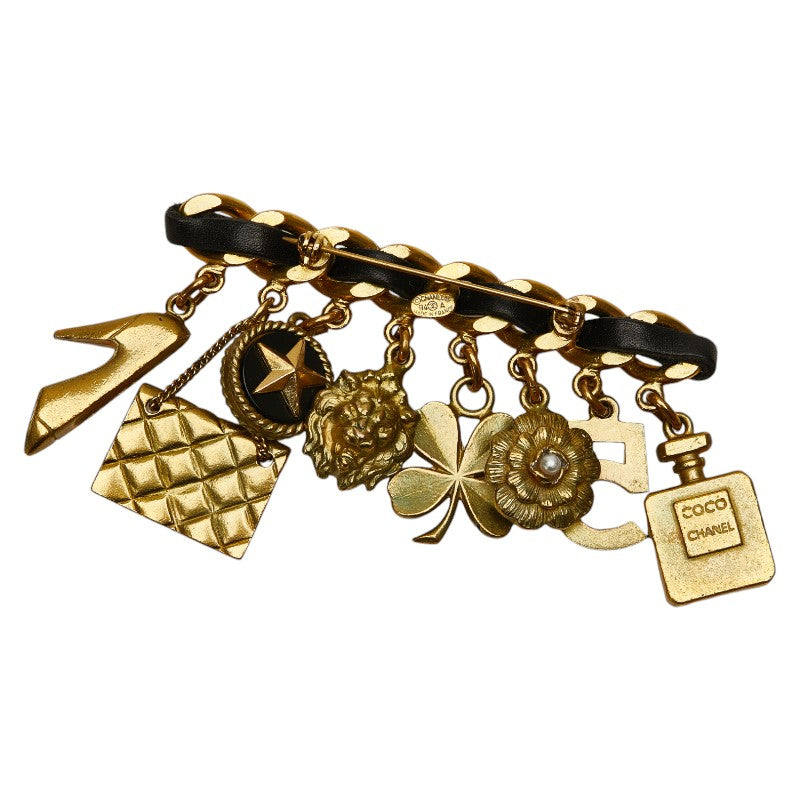 Chanel  Matelasse Coco Mark Charm Brooch