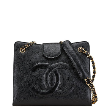 Chanel Caviar Chain Shoulder Tote Bag
