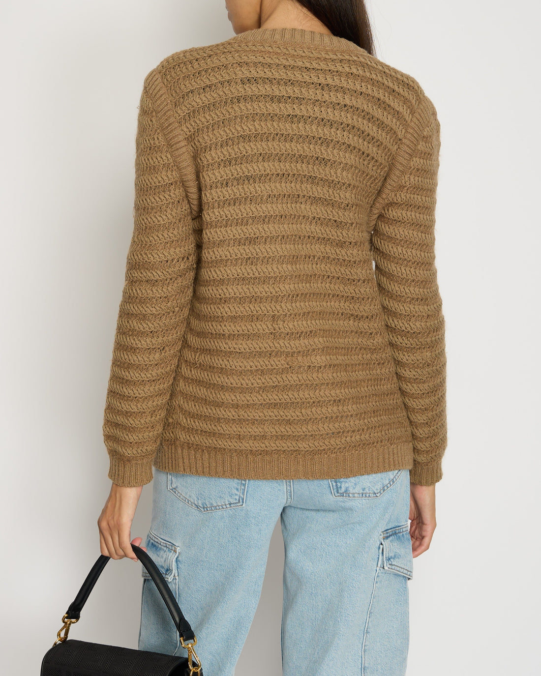 Pearl Street Bags Chanel Brown Round Neck Knitted igan FR 38 (UK 10)