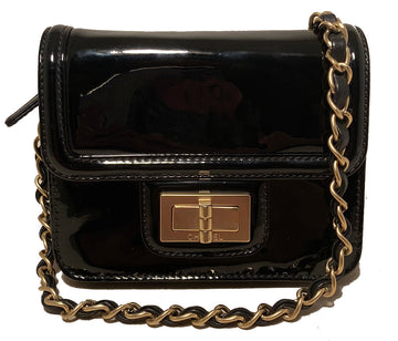 Chanel Mini Black  Leather Classic Shoulder Bag