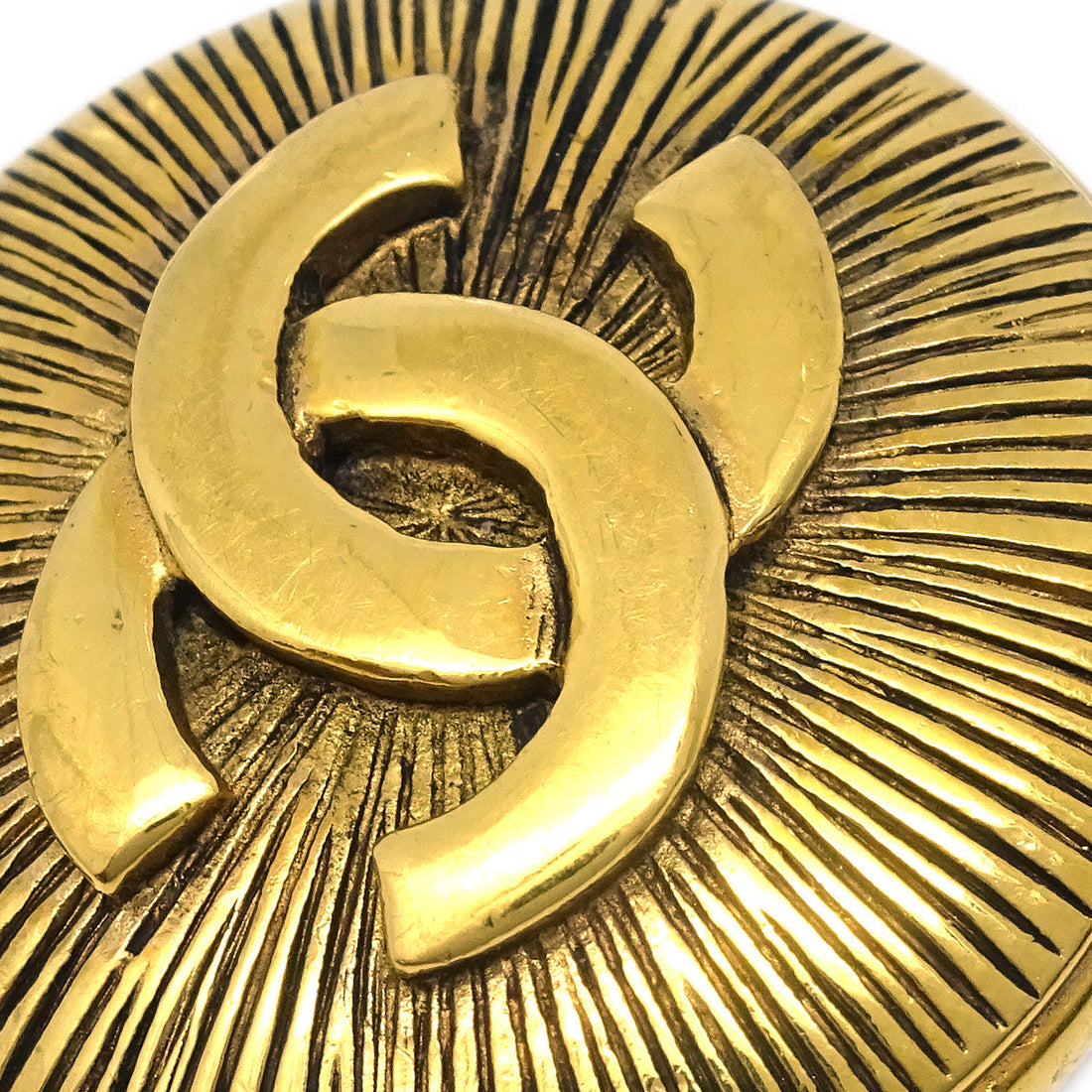Chanel Brooch Pin Gold 1136