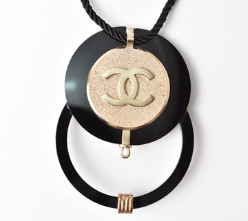 Chanel Coco Mark Choker/Necklace Black/Gold Rhinestone Special Edition