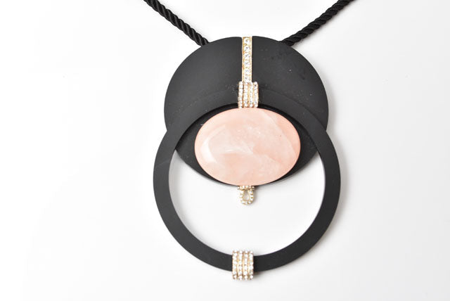 Top Quality Chanel Coco Mark Choker/Necklace Black/Gold Rhinestone Special Edition
