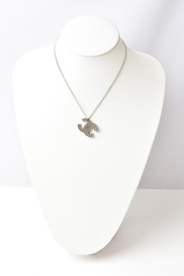Chanel Necklace/Pendant Coco Mark CC Punching Silver A27967