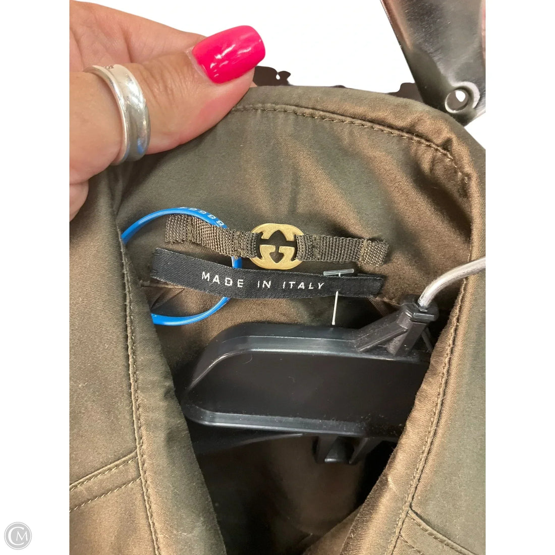 Jacket Luxury Designer By Gucci In Green, Size: S