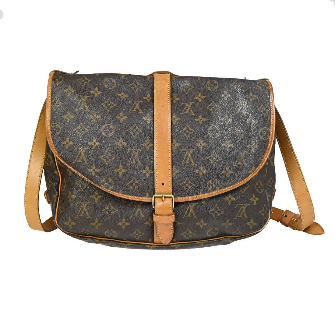 Louis Vuitton Saumur 35  Canvas Shoulder Bag