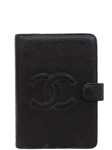 Chanel Around  Made Caviar Skin Cc Mark Stitch Agenda Black