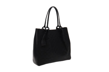 Gucci  Black GG Tote Rouched