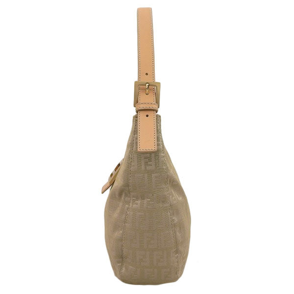 FENDI Ff Zucca Pattern Shoulder Bag Beige