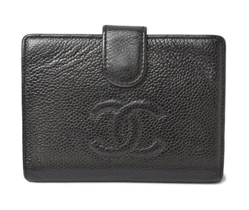 Chanel Caviar Skin  Wallet Black