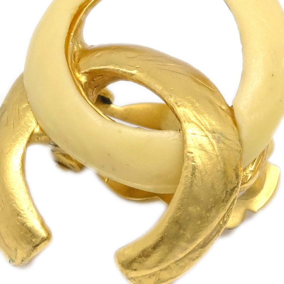 Chanel CC Earrings Clip-On Gold 00T