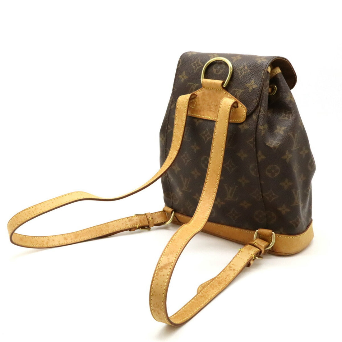 Louis Vuitton Montsouris Mm  Canvas Backpack Bag