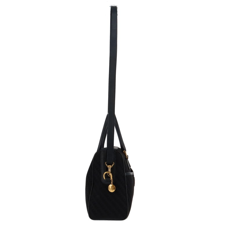 Gucci  Nylon & Leather GG Bowling Bag Large