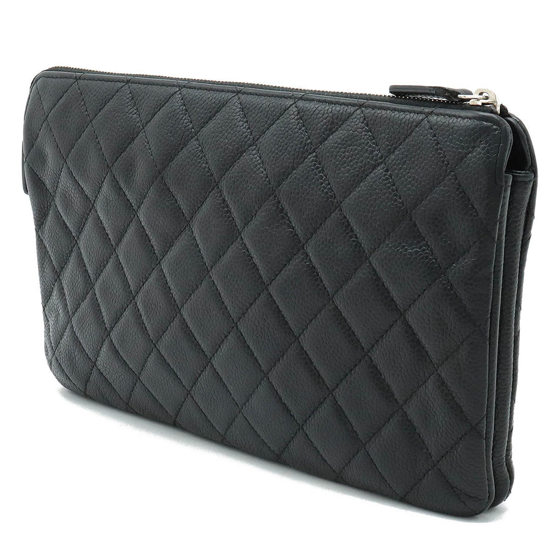 Chanel  Chanel Cocono mark Mattress Cracksack Second Bag Multiport Caviar S Leather Black Black Blumin