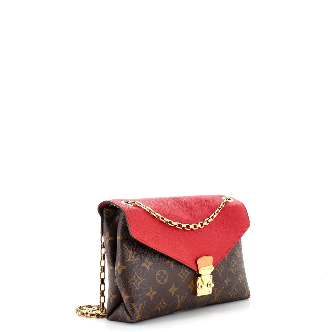 Pallas Chain Shoulder Bag Monogram Canvas and Calfskin