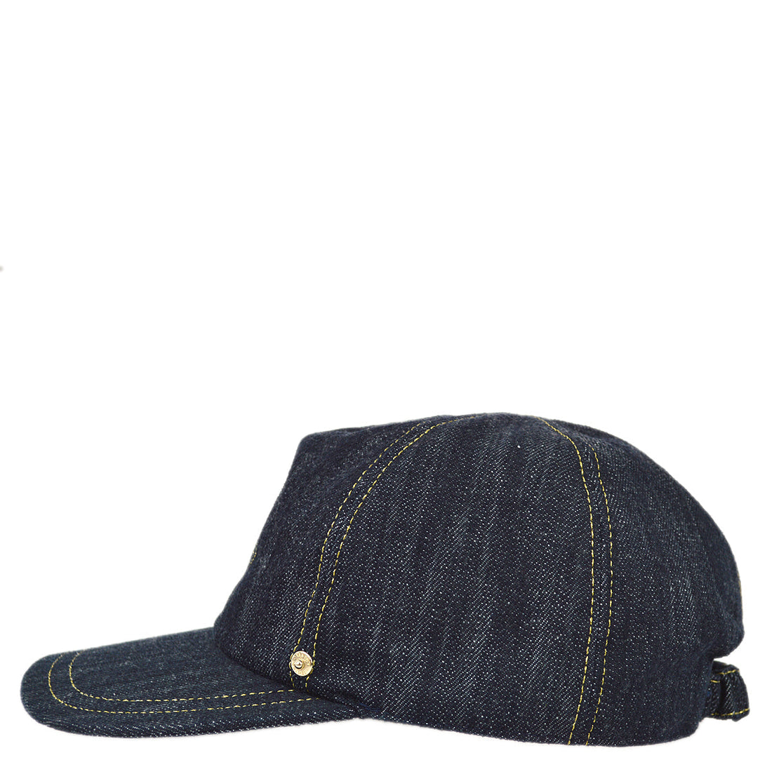 Chanel Indigo Denim Cap Hat Small New #M