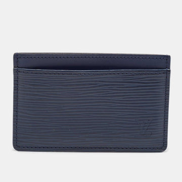 Louis Vuitton Blue Marine  Leather Card Holder