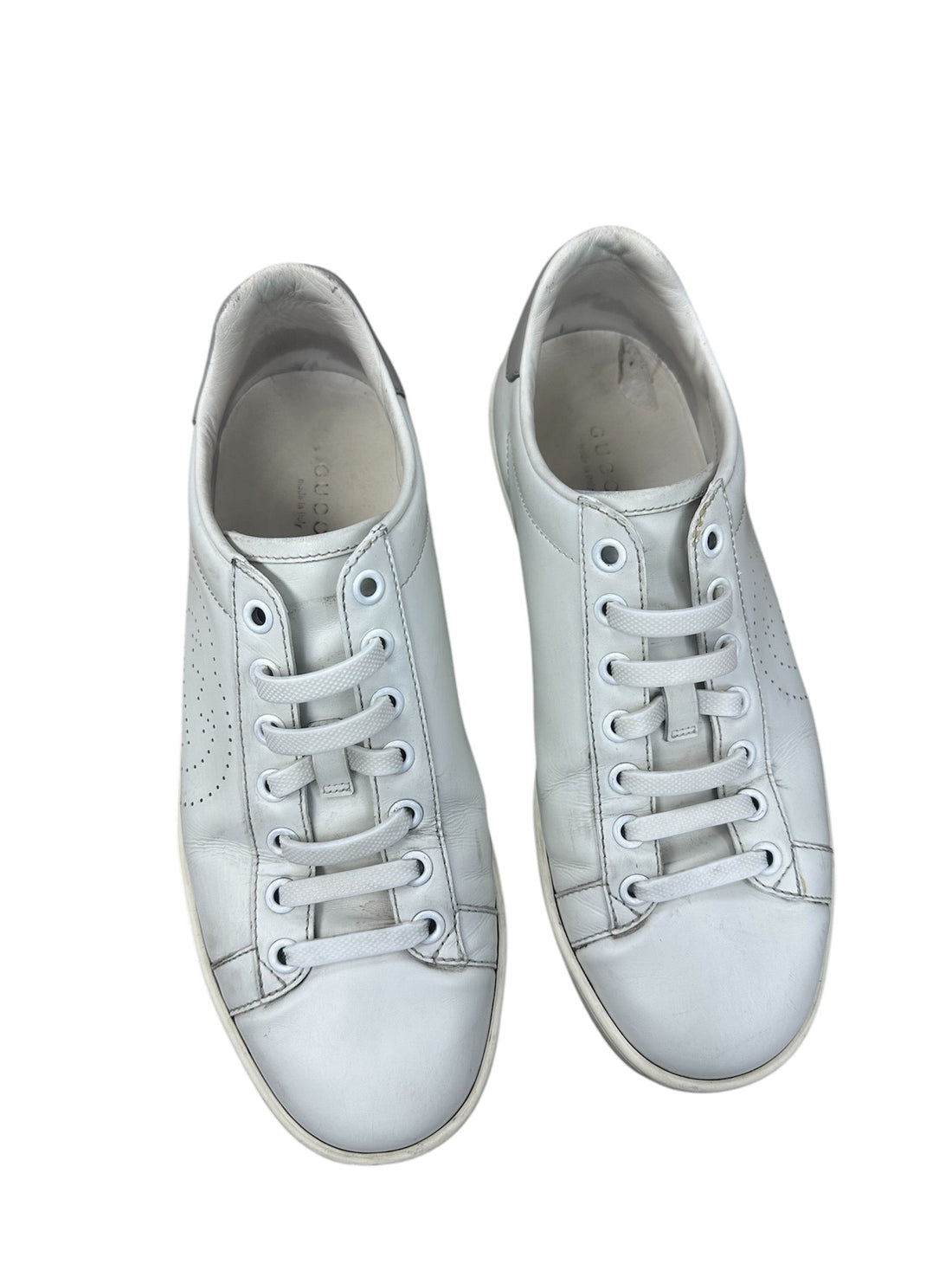 Shoes Designer By Gucci In White, Size: 7