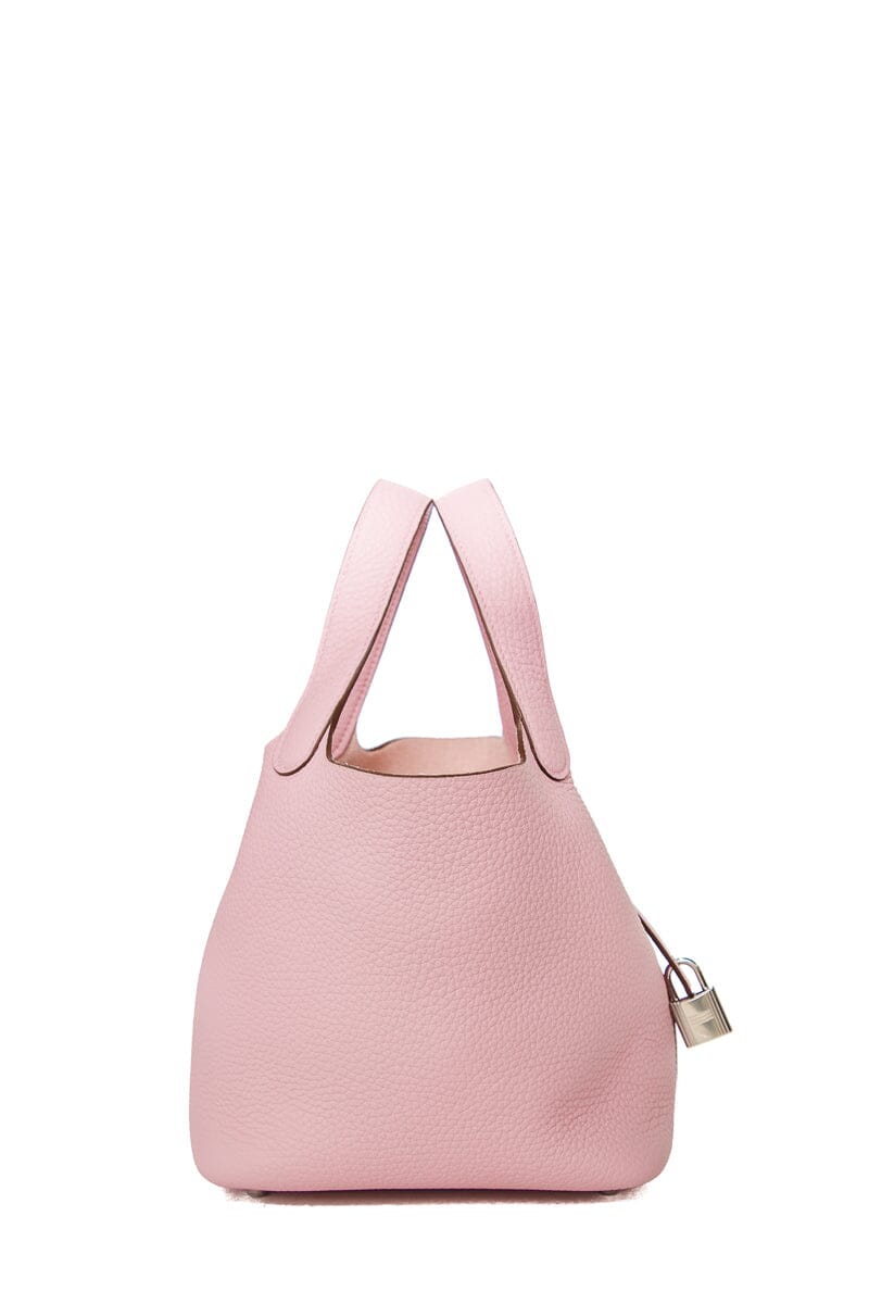 Hermès Mauve Sylvestre Picotin 18 PHW Tote
