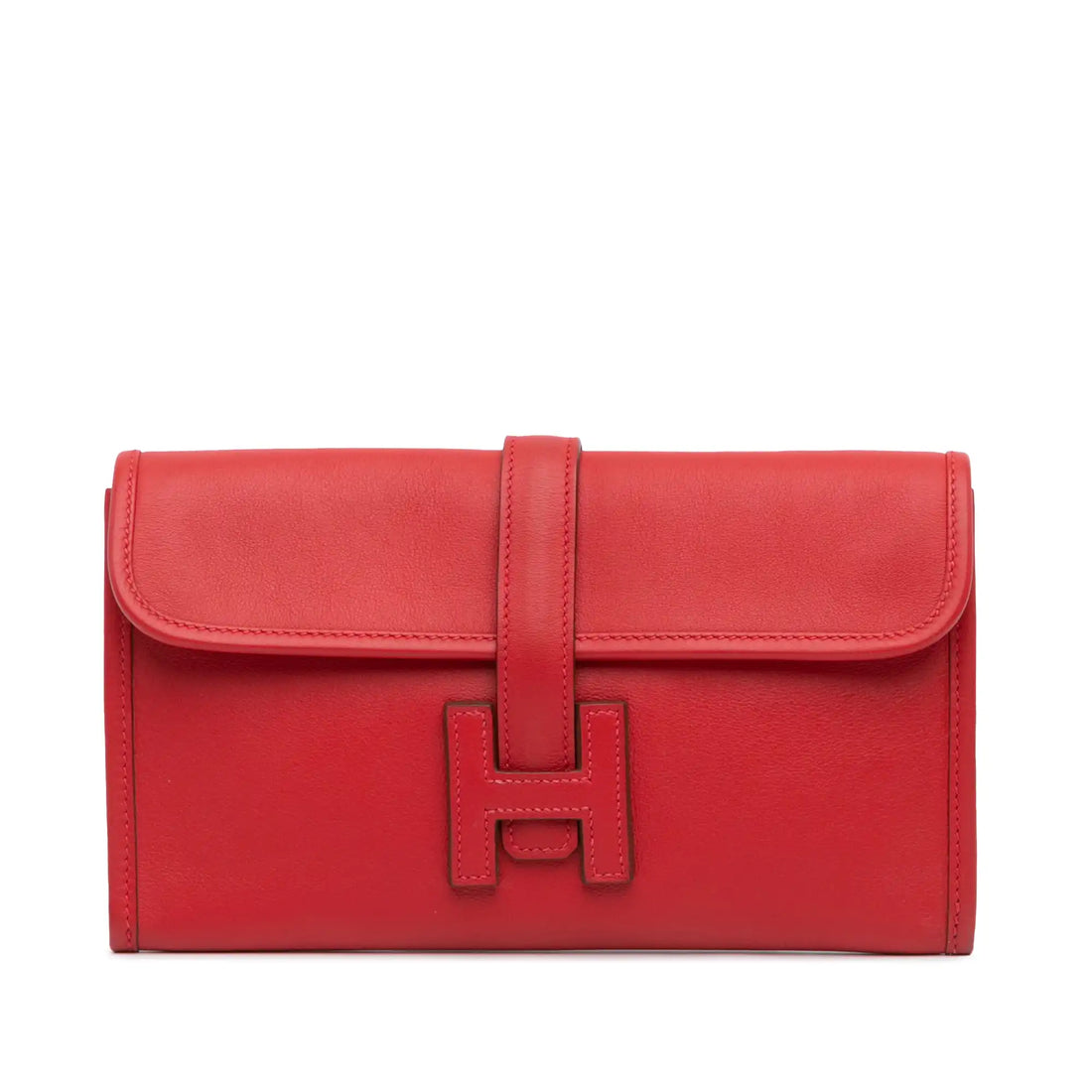 Hermès Jige Duo Clutch Red Swift