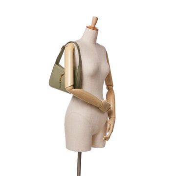 Yves Saint Laurent Le 5 a 7 Green Leather