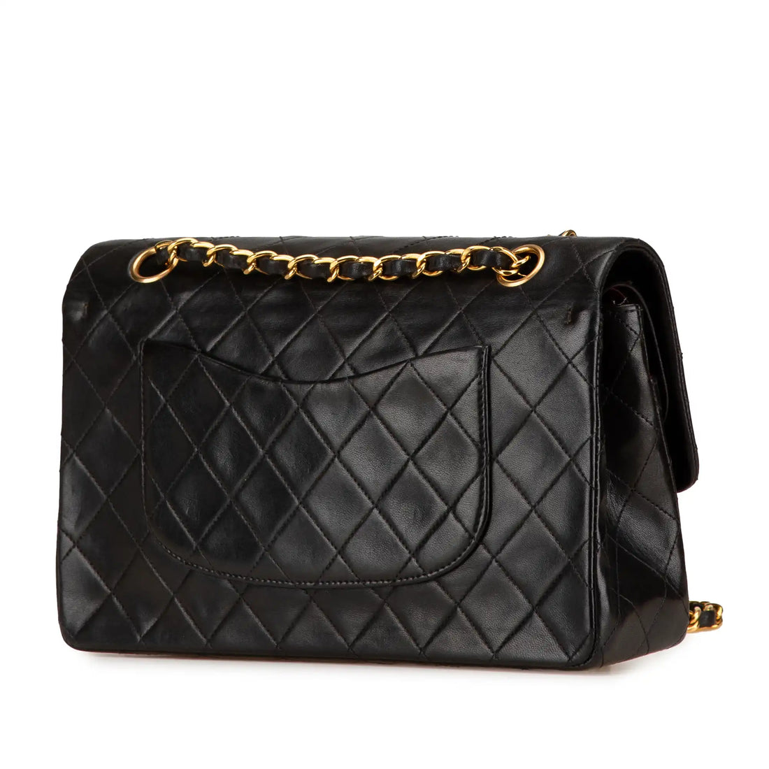 Chanel Classic Double Flap Medium Black Lambskin Gold
