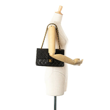 Chanel Classic Double Flap Medium Black Lambskin Gold