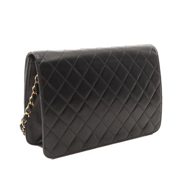 Chanel Classic Single Flap Medium Black Lambskin Gold