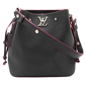 Louis Vuitton Lockme Bucket  Leather Shoulder Bag