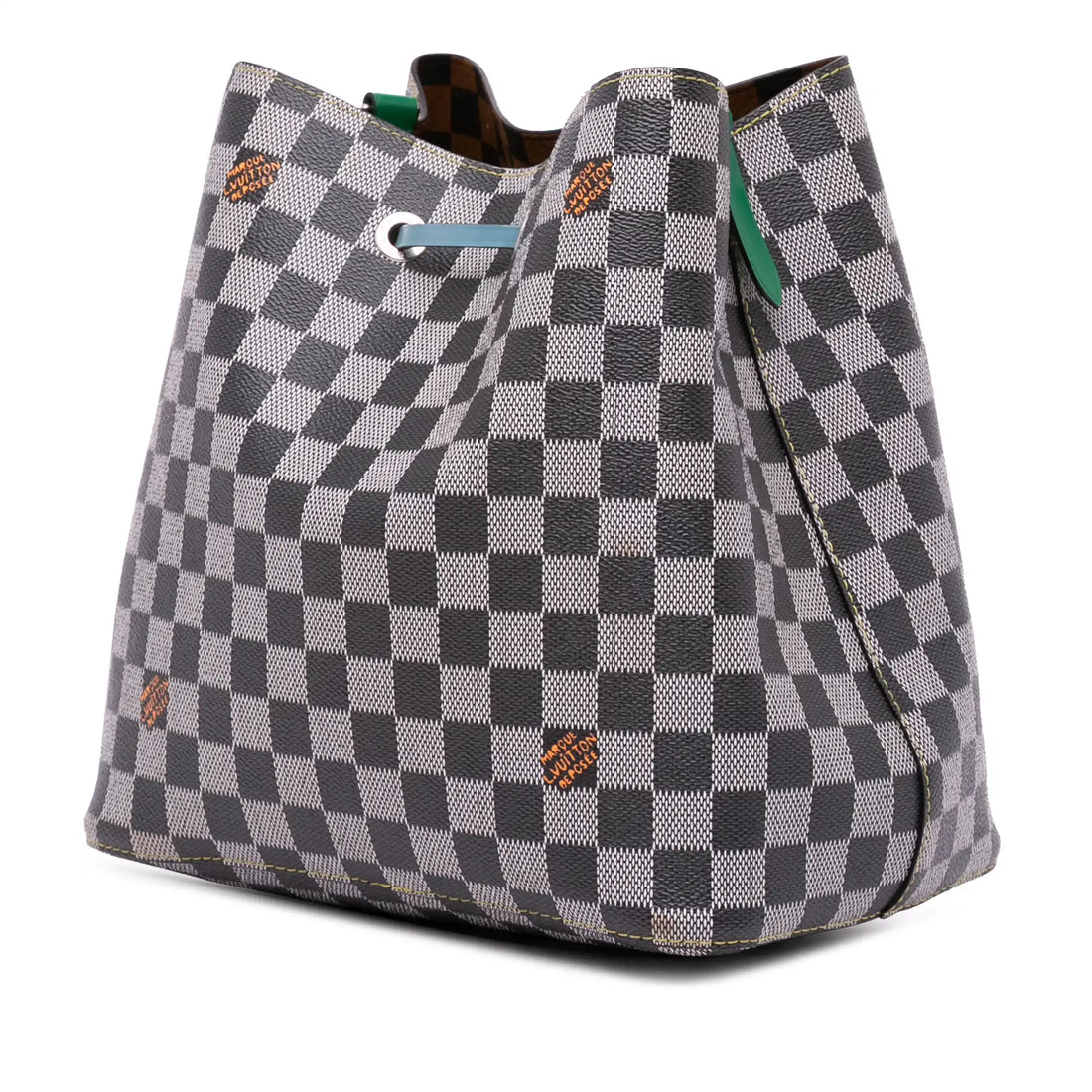 Louis Vuitton Néonoé MM Limited Edition Black White Damier Ebene Canvas